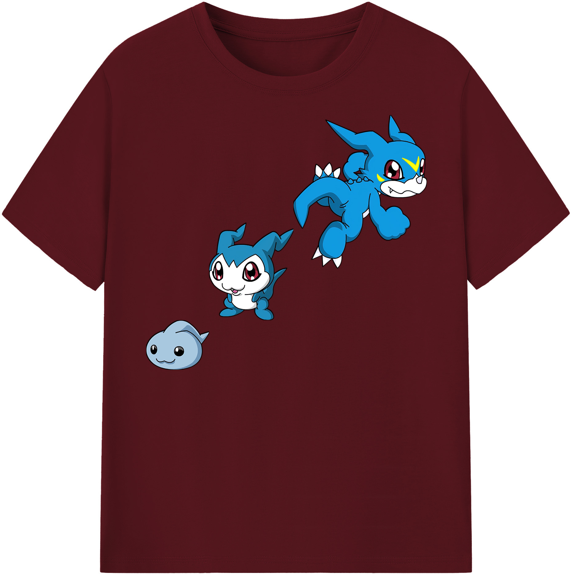 （画像用） Digimon デジタルモンスター/デジモン 綿100％半袖Tシャツ（フロントプリント）
